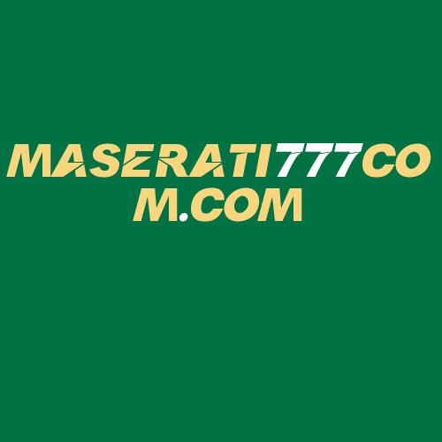 Logo da MASERATI777COM